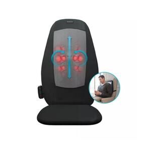 HoMedics Dual Shiatsu Massage Cushion With Heat & 3 Massage Zones
